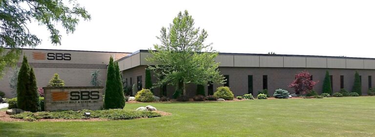 Exterior of Specialty Bolt & Screw’s global headquarters in Agawam, Massachusetts.